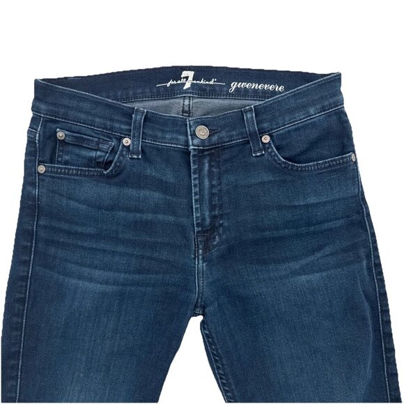 7 FOR ALL MANKIND Women's Gwenevere Mid-Rise Skinny Ankle Jeans - Size 27 - Picture 3 of 6